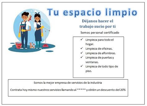 anuncios limpieza|ejemplos de anuncios de limpieza de casas